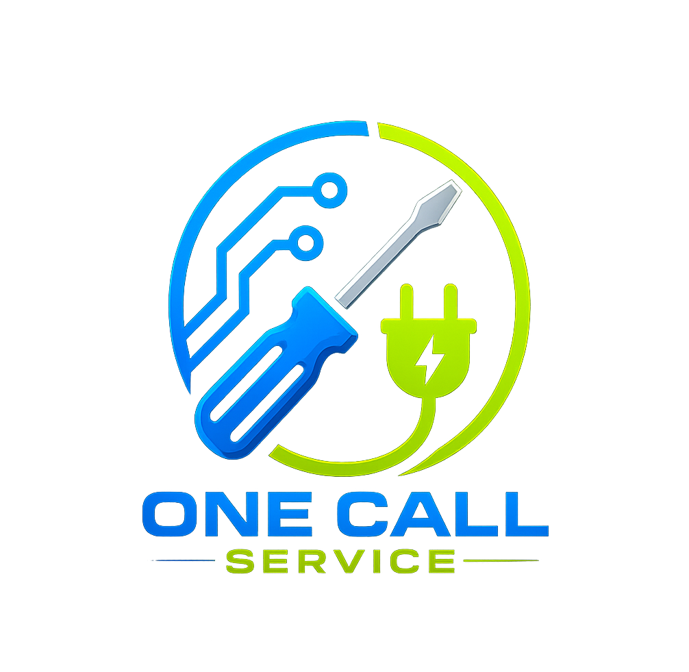 ONE CALL SERVICE Logo - All Services. One Call.